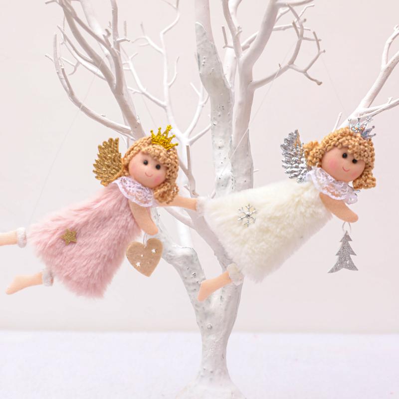 

Angel Doll Christmas Tree Ornaments Merry Christmas Decorations for Home Garland Tree Decor Navidad Xmas New Year 2021