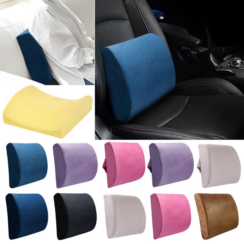 

Car Seat Lumbar Support Cushion Memory Foam Auto Accessories Office Chair Back Pillow Cushion For Home Office Relieve Pain