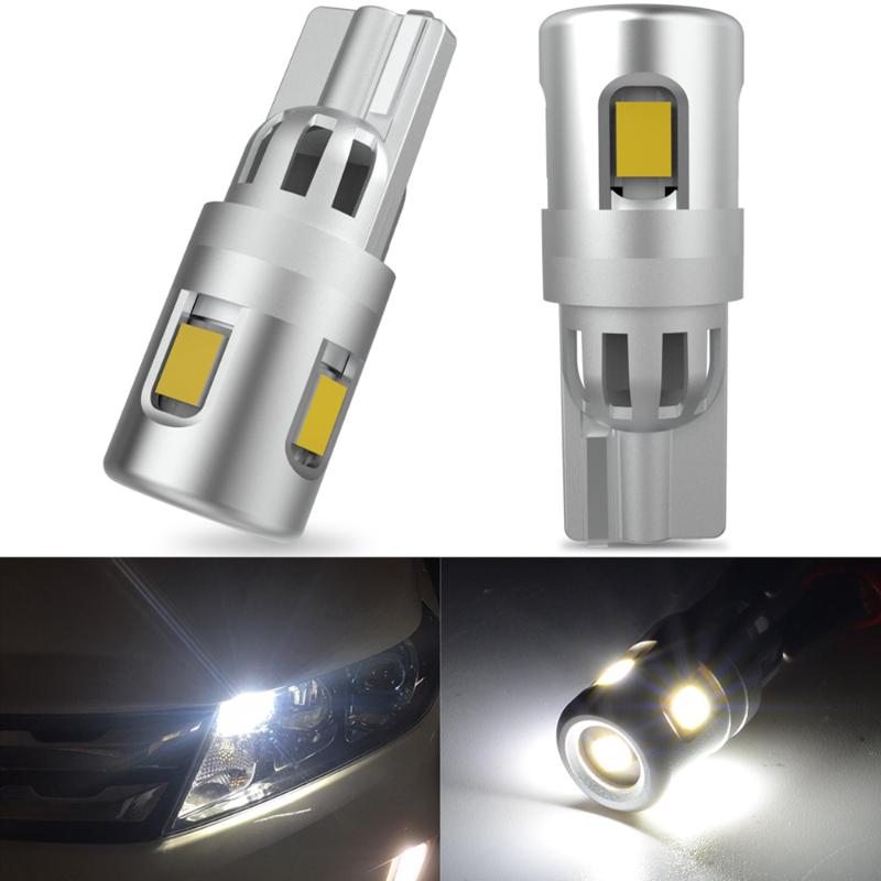 

2x W5W T10 168 2825 LED Canbus Bulb Car Side Marker Light License Plate Lamp for Tucson Creta Kona IX35 Solaris Accent, As pic