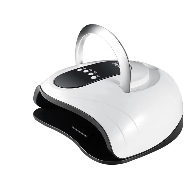 

120W UV LED Nail Lamp Nail Dryer Fast Dry for Gel Nails Polish Curing with 42 Pcs LED 4 Timer Auto Sensor for Home and Salon EU, White