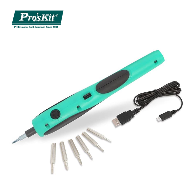 

Pro'sKit PT-036U 3.6V USB Electric Screwdriver Lithium Battery Cordless Power Tools