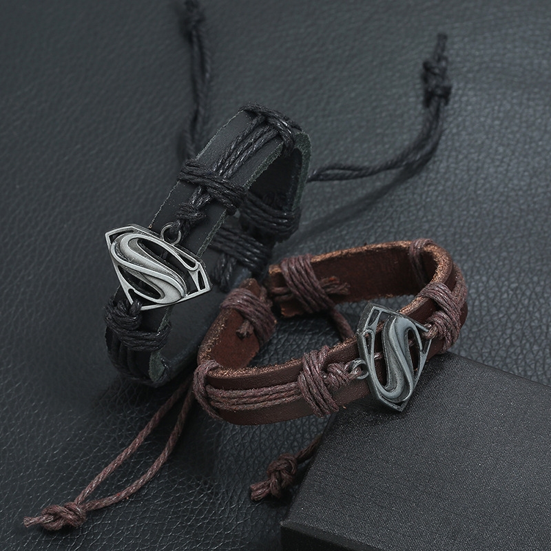 

New Fashion Jewelry Vintage Woven Leather Bracelet Simple Men and Women Leather Bracelets Accessories