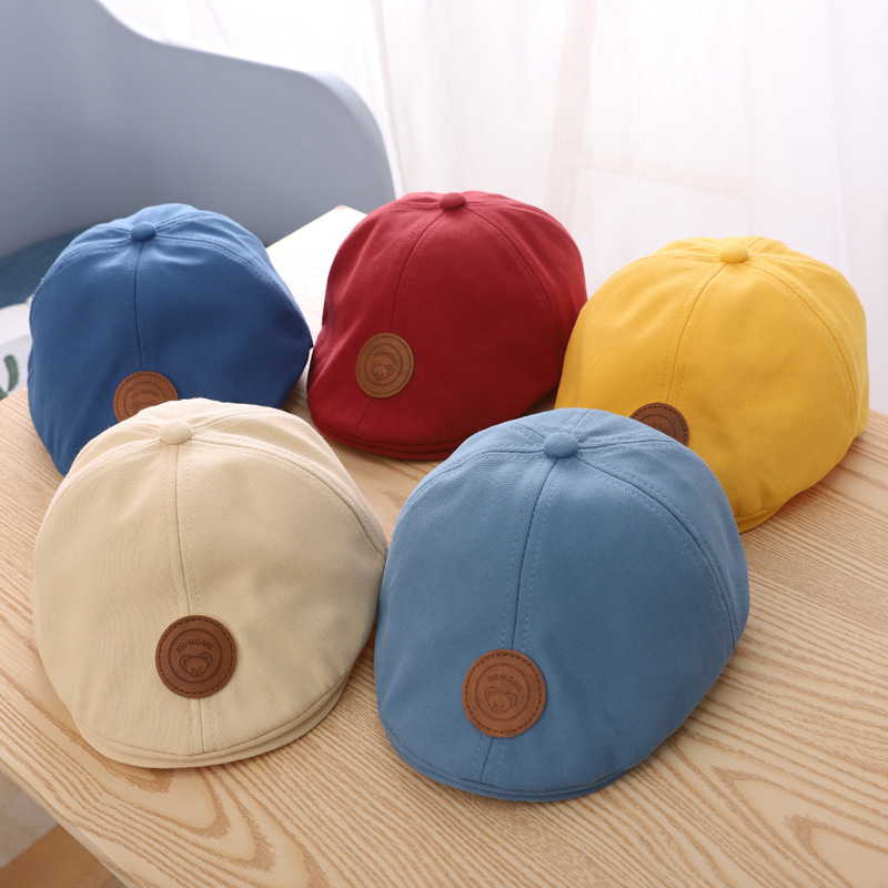 

Berets 2021 Kids Baby Boy Girl Cute Cotton Beret Cap Baseball Hat Children Summer Sun Hats Casquette