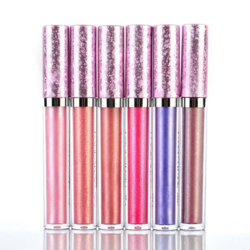 

Sexy Iridescent Glitter Lip Gloss Waterproof Makeup Liquid Lipstick Bright Moisturizing Lip Nude Glitter Shimmer Beauty, 03