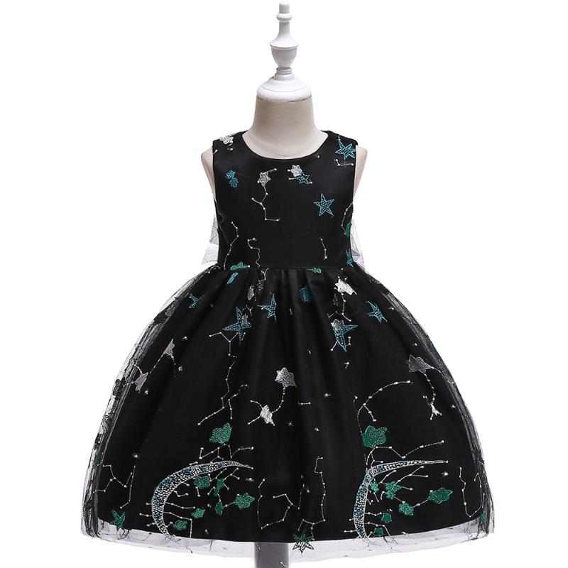 

Pink Lace Flower Girl Dresses 2020 Soft Tulle Appliqued Communion Dresses For Girls Pageant Dress, L5036-black