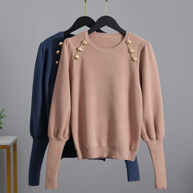 

Luxury Pull Long Sleeve Womens Sweaters Fashion Knitted Pullover Sweater Fall Winter Soft Female Jumper Top Jersey Pull, Blue