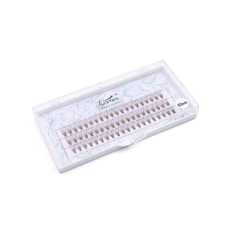 

New Brown Natural Eyelash 10D Colorful Soft Individual False Eyelash Cluster Faux Lashes Extension