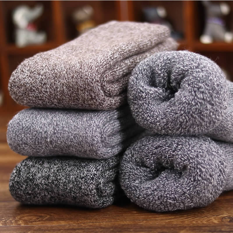 

Mens Heavy Super Thick Wool Socks - Soft Warm Comfort Winter Crew Socks ,Multicolor, 7-12, Multi