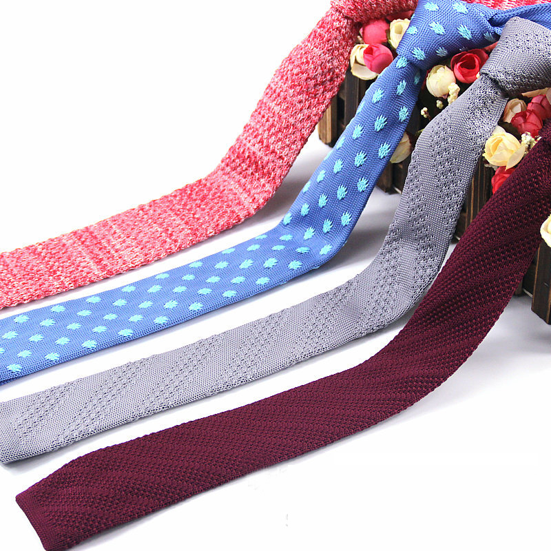 

2020 Personalized Mens Ties High Quality Knitted Men Neck Tie Slim 6 Cm Fashion Neckties Flower Knitted Design Ties Men