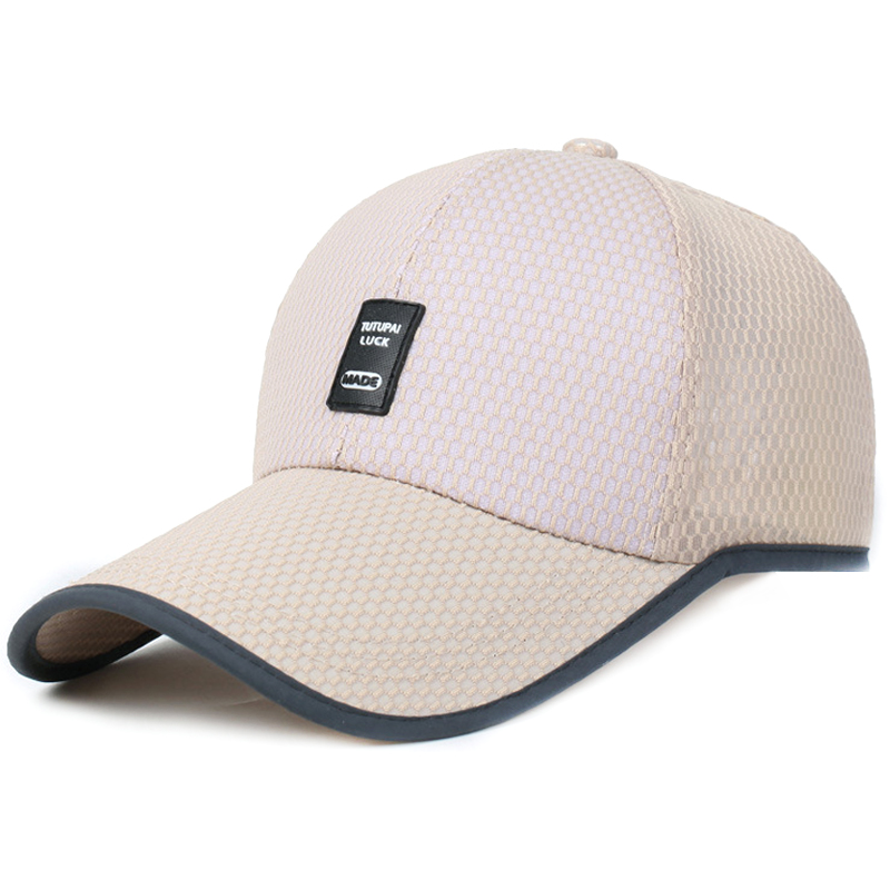 

VICABO men's cap Mesh Anti-sun Protective Sports men's caps Black White Casual Simple Cap