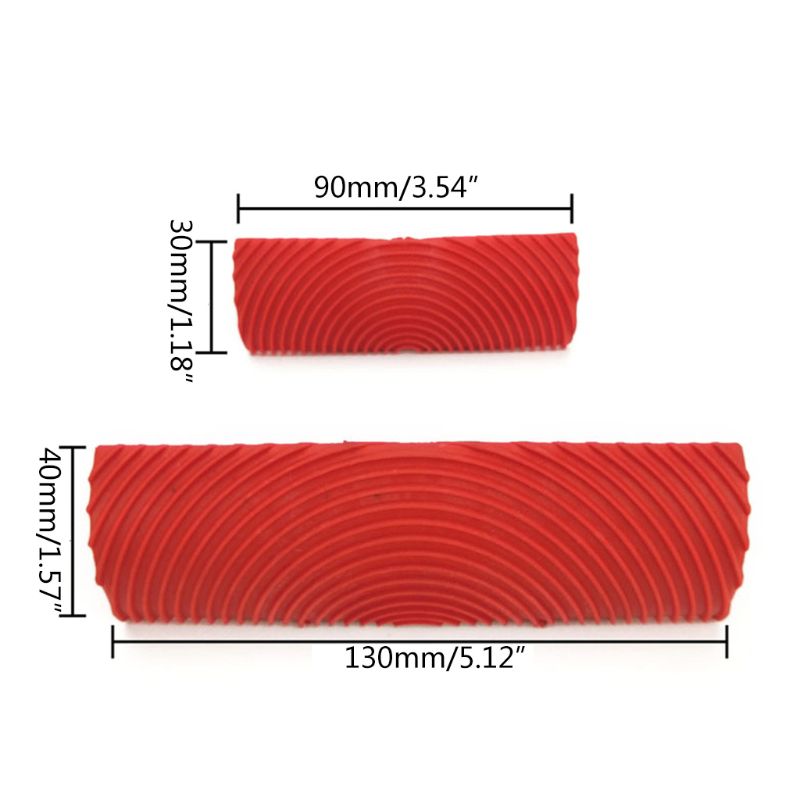 

2Pcs/set Imitation Wood Graining Pattern Wall Texture DIY Brush Painting Tool 85WF