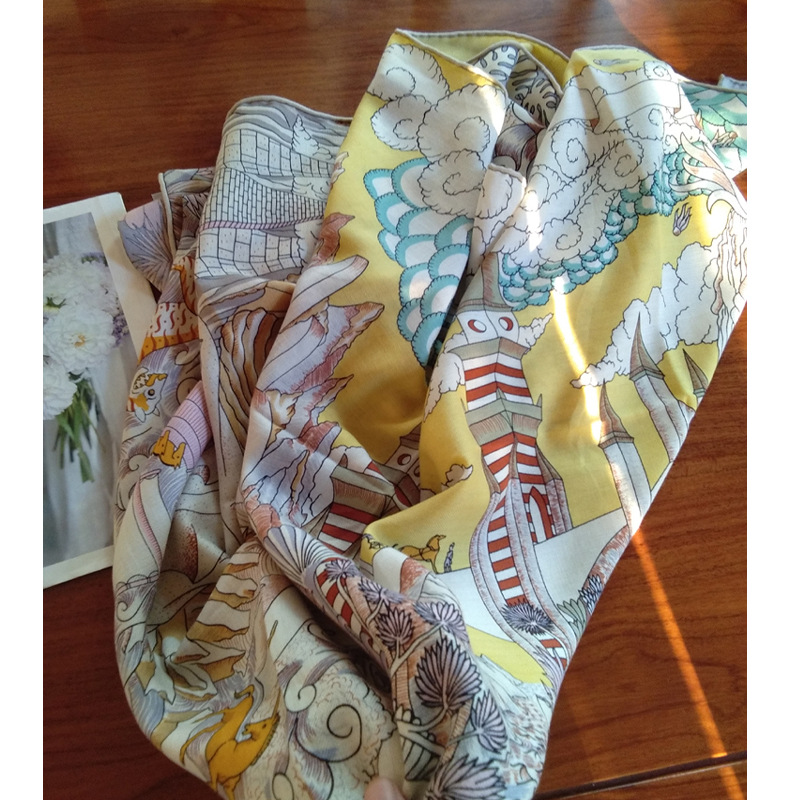 

Scarves 2021 Large Square Cashmere Blanket Scarf Cape For Women Winter Wraps Shawl