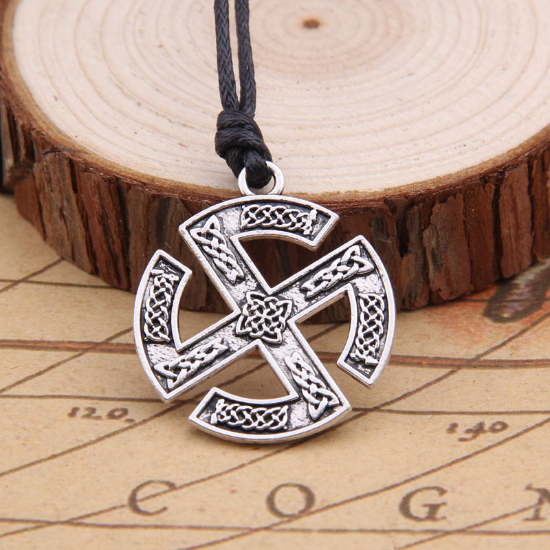 

Viking alloy Rune pendant Men necklace Scandinavian as gift