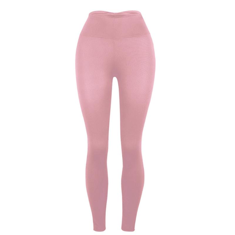 

SAGACE Fashion Running Trousers Women's Solid Color Tight Hip High Waist Yoga Pants Leggings Fitness Sports Yoga Pants, Rd