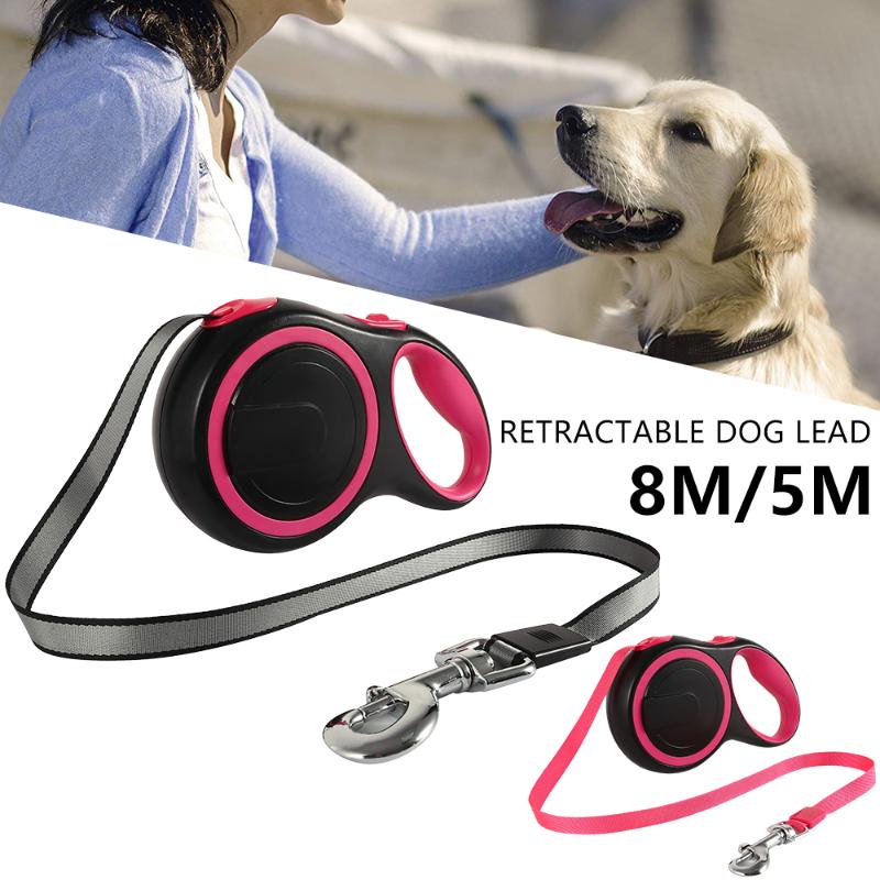 

Durable Dog Leash Automatic Retractable Nylon Dog Lead Extending Puppy Walking Running Leads For Small Medium Dogs Pet Supplies
