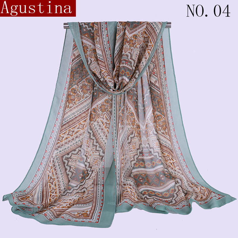 

Scarf poncho hijab women chiffon jersey print shawl sandy beach sunscreen long fashion winter scarves accessories retro elegant