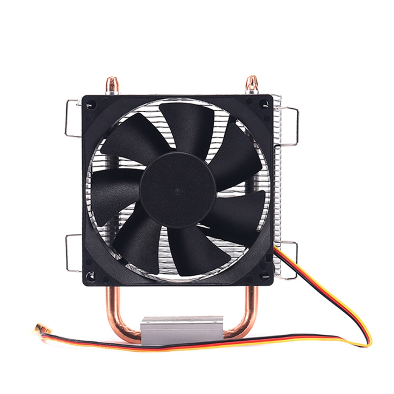 

8Cm 2 Heat Pipe 3 Pin Single Fan Without Light Cpu Fan Cpu Heatsink For 775/1150/1155/1156/1366 For Adm All