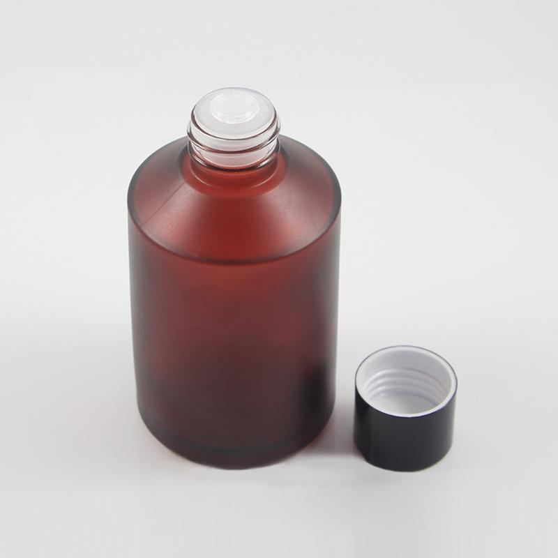 

refillable perfume bottle 200ml glass container with lid, cream bottle cosmetic wholesale