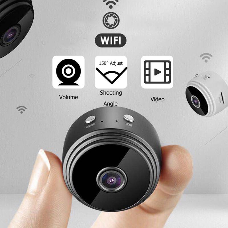 

WIFI IP Camera Wireless Mini Camcorders Indoor Home Security Night Mobile Detection Remote Alarm
