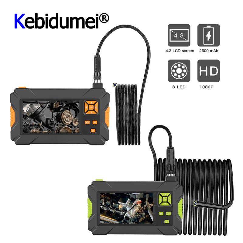 

8MM Lens Screen Inspection Waterproof Borescope With 4.3 Inch HD 1080P TFT IPS Screen Camera Car Monitor Latest