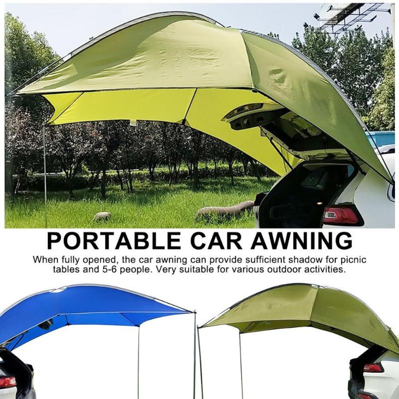 

3-4 Persons SUV MPV Car Tail Tent Family Camping Tent Anti-UV Waterproof Travel Portable Multifunction Awning Beach Sunshade New