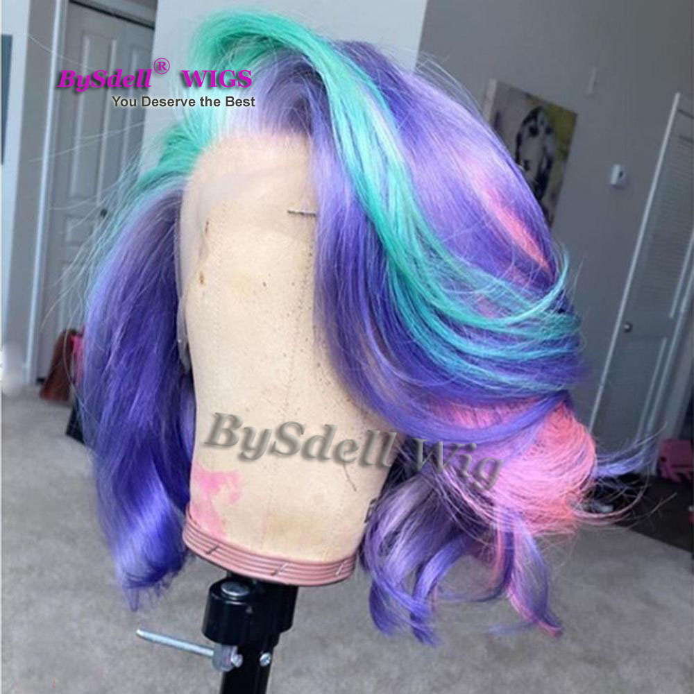 Mermaid Colorful Pastel Hair Wig Synthetic Pastel Rainbow Hair Colored Pink Blue Yellow Three Tone Ombre Hair Lace Front Wig Buy At The Price Of 26 65 In Dhgate Com Imall Com Mermaid Colorful Pastel Hair Wig Synthetic Pastel Rainbow Hair Colored Pink Blue Yellow Three Tone Ombre Hair Lace Front Wig Buy At The Price Of 26 65 In Dhgate Com Imall Com