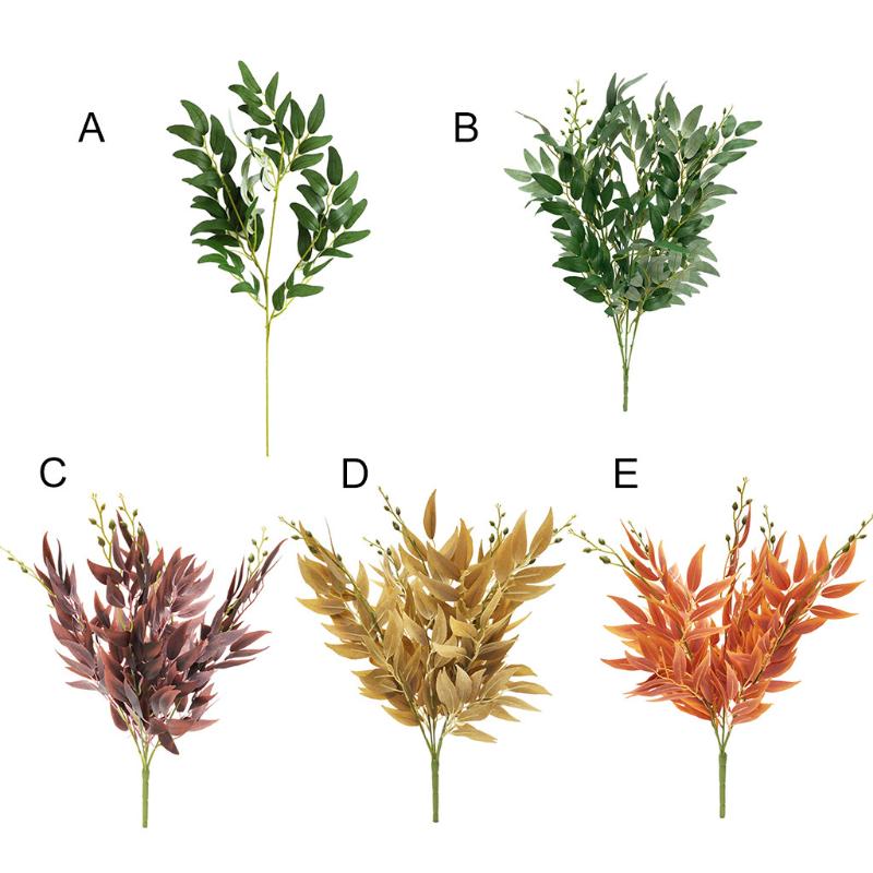 

Artificial plants Bouquet simulation Leaf Home Balcony fake Plants Garden Landscape Christmas Party Decor Accessories INS Wind