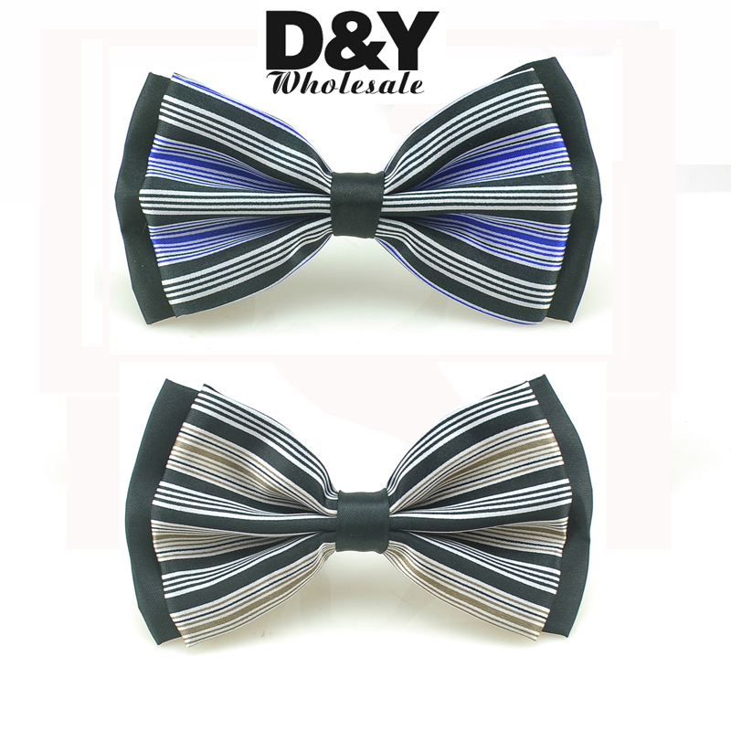 

Bow tie for Men Women Unisex "Striped" pattern Tuxedo Formal Dress Bowtie Butterfly Knot Cravat Party Wedding Gift 2020 New Good
