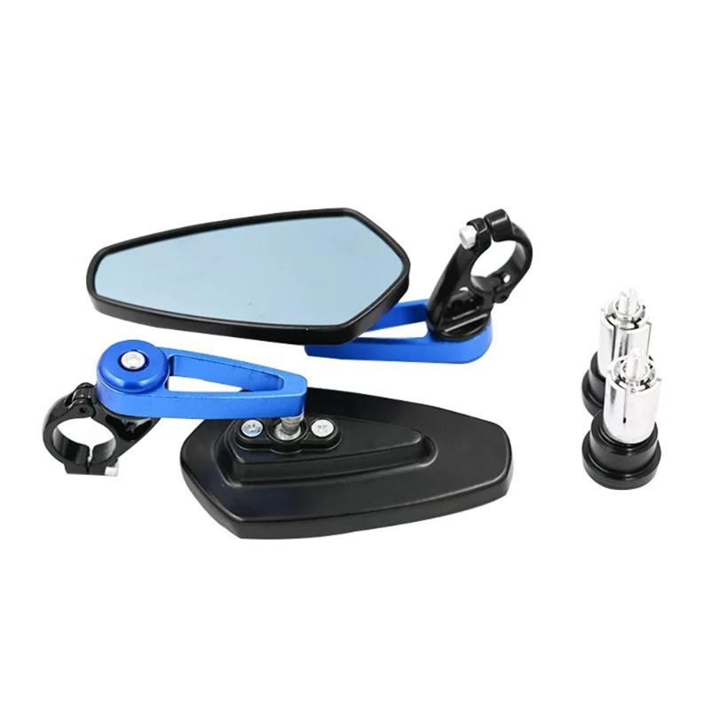 

Motorbike Rearview Mirror Side View Mirrors 22mm Scooters Bar End Rear Mirrors 180 Degree Adjustability Motorcycle Accessories