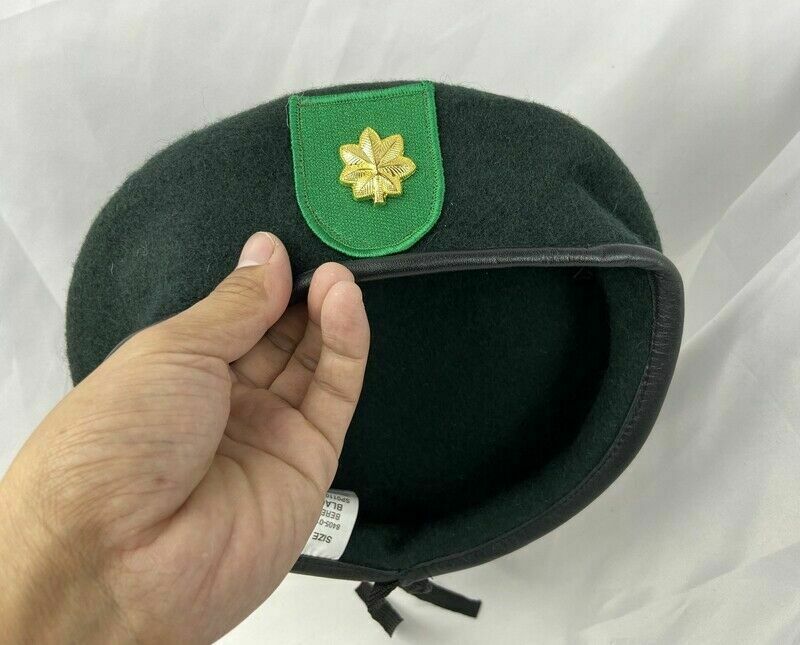 

Us Army 9th Special Forces Group Green Beret Army Major Hat Store, As pic