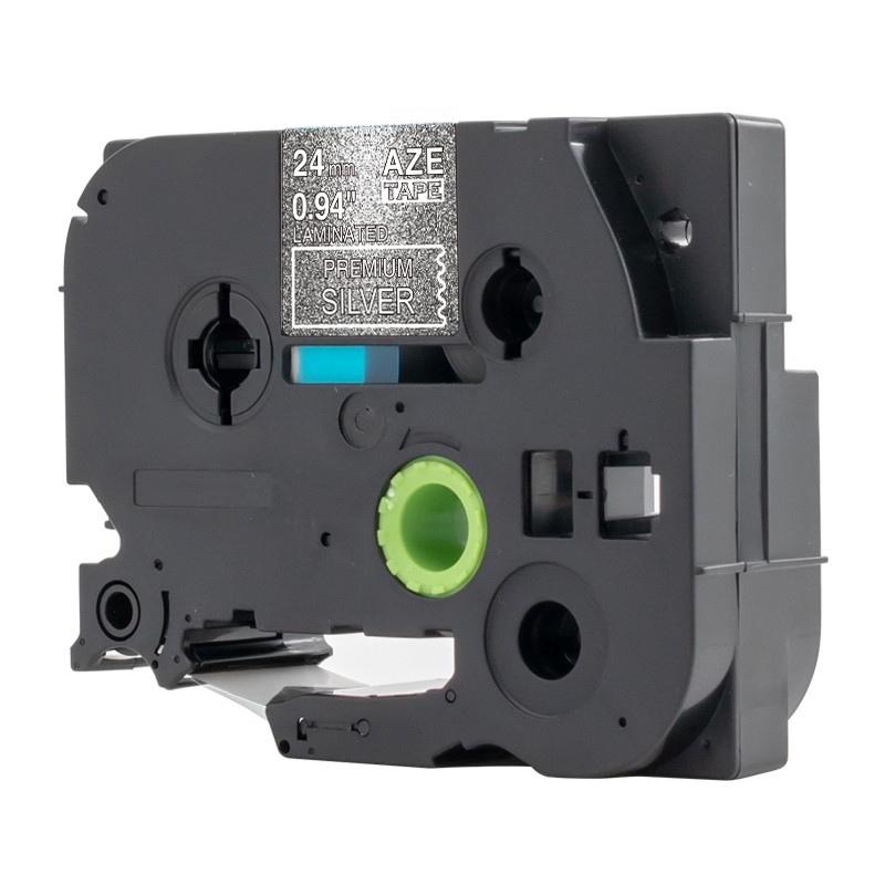 

5PCS compatible gold silver glitter color tape 24mm 5m PR851 PR955 PR254 glossy tape for Brothers label printer