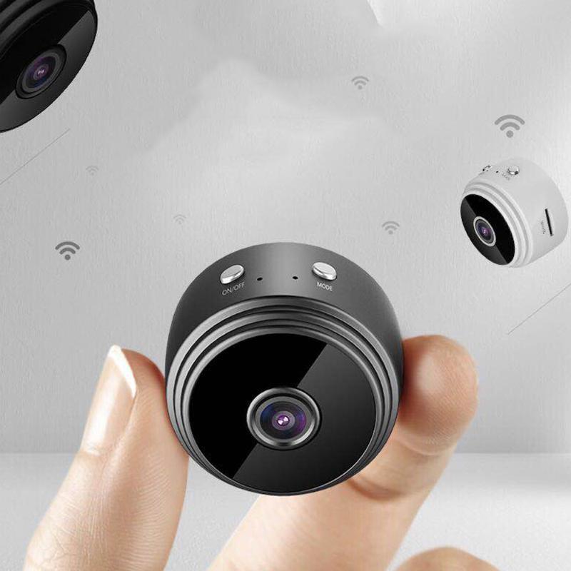 

Mini WIFI Camera Outdoor Portable Metal Cameras Light Weight Night-Vision 1080P Loop Recording Cam with Holder