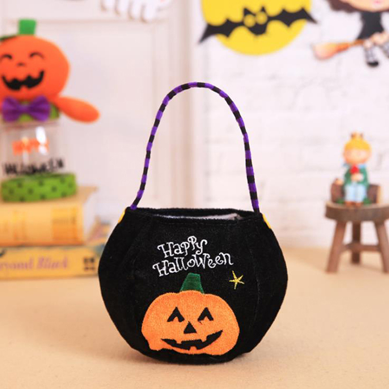 

Halloween Candy Bag Decoration Children'S Portable Pumpkin Bag Gift Handbag Creative
