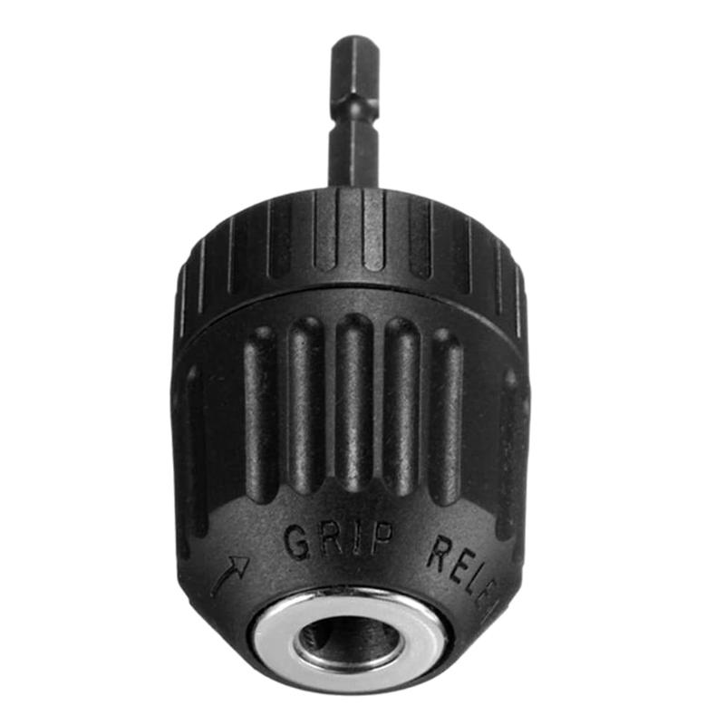 

0.8-10mm 3/8 inch 24UNF Keyless Drill Chuck Converter Shankless Chuck with 1/4 inch Hex Shank