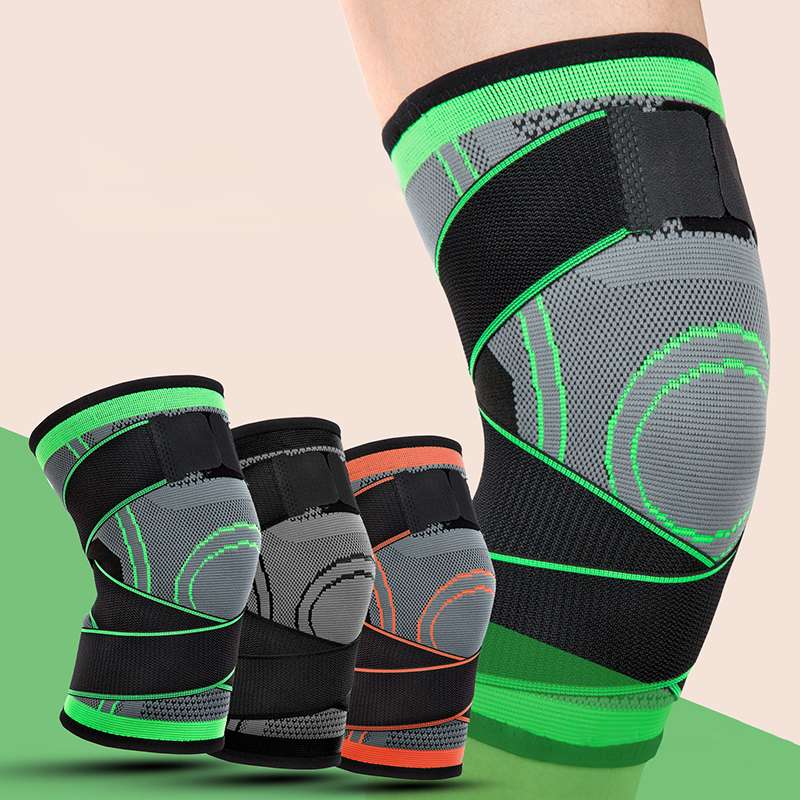 

1Pcs Sports Running Basketball Mountaineering Compression Riding Knit Knee Pad, Black