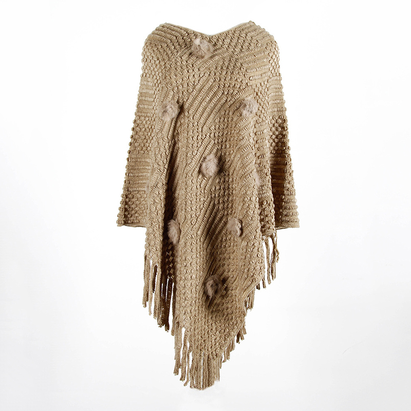 

YGYEEG New Fashion Cashmere Winter Cloak Women Poncho Scarves Solid Shawl Femme Female Irregular Tassel Thick Warm 2020
