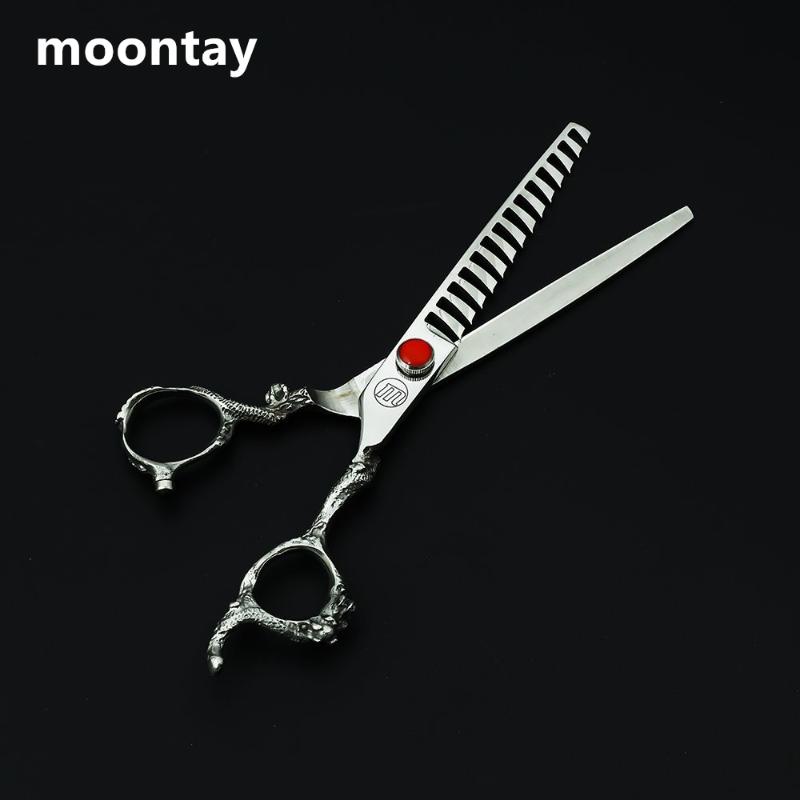 

7.0 inch Professional Pet Grooming Scissors Thinning Shears Pet Tesoura for Groomer Hair Cutting Scissors High Quality Chunker