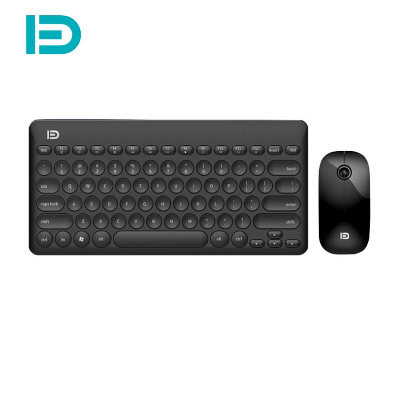 

Optical Wireless Keyboard and Mouse Comb Silent Click Mutimedia 2.4G USB Keyboard Mouse Set for Notebook Office Supplies