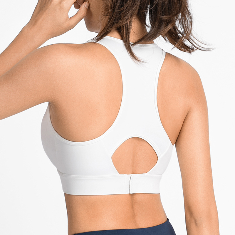 

Sports Bra Cropped Woman Push Up Yoga Top High Support Gym Underwear I-Shaped Workout Tank Top Fitness Elastic Running Vest, Purple