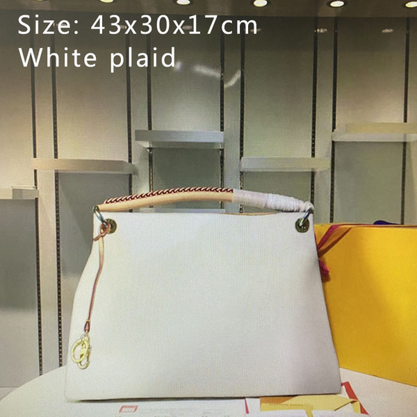 

The New High Quality Real Leather ARTSY Handbags Fashion Classic Women Totes Purse Shopping Bags Shoulder Bag N40253 Mm44869, Brown flower