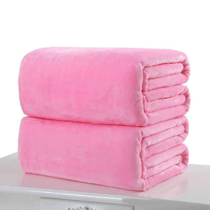 

Hot Sale Solid Air/Sofa/Bedding Throw Flannel Blanket Home Textile Soft Bedsheet Summer Air Conditioning Blanket Portable