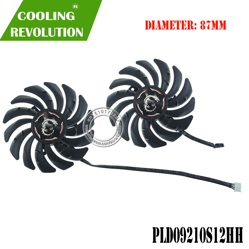 

87MM PLD09210S12HH DC12V 0.40A 4PIN graphics fan for MSI GeForce RTX 2060 Super GAMING X