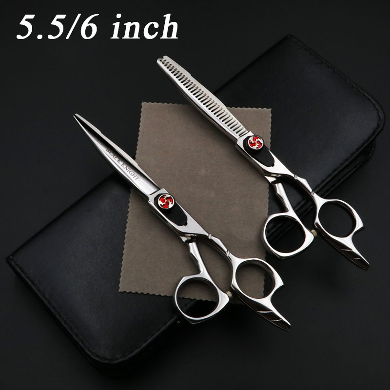 

5.5/6 inch Cutting and Thinning Styling Tool Hair Scissors Stainless Steel Salon Hairdressing Shears Regular Flat Teeth Blades