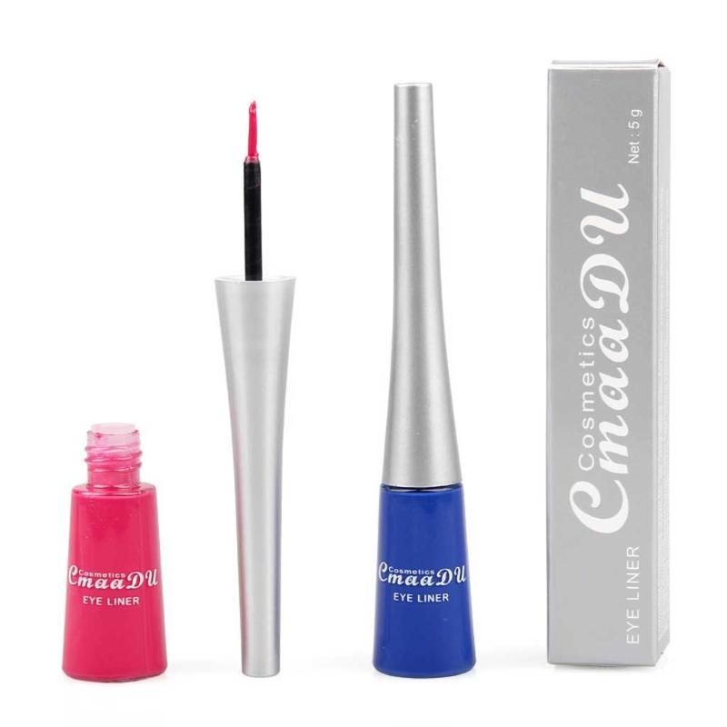 

Smoky Eyes Eyeshadow Matte Liquid Eyeliner Pencil Makeup Long Lasting Quick Dry Glitter Eye Liner Pen White Eyeliner X#3, Blue