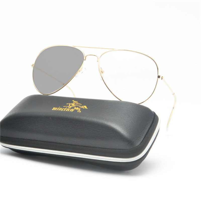 

Titanium pilot man progressive sun photochromic reading glasses farsightedness and myopia multifocal reading glasses FML