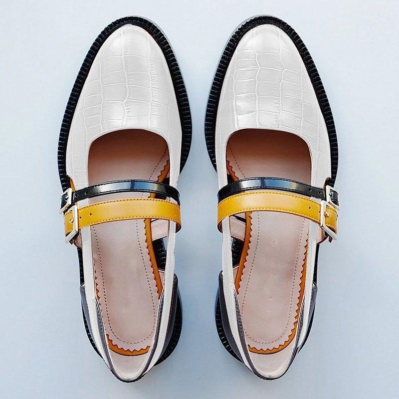 

SWYIVY Women Sandals Summer 2019 Vintage Buckle Strap Black Ladies Casual Shoes Block Heel Shoes Woman Sandals Plus Size 34-43 Y200620, White