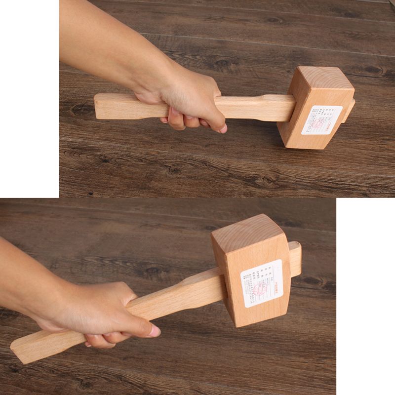 

Solid Beech Hammer Carpenter Wood Carving Mallet Smooth Surface Woodworking