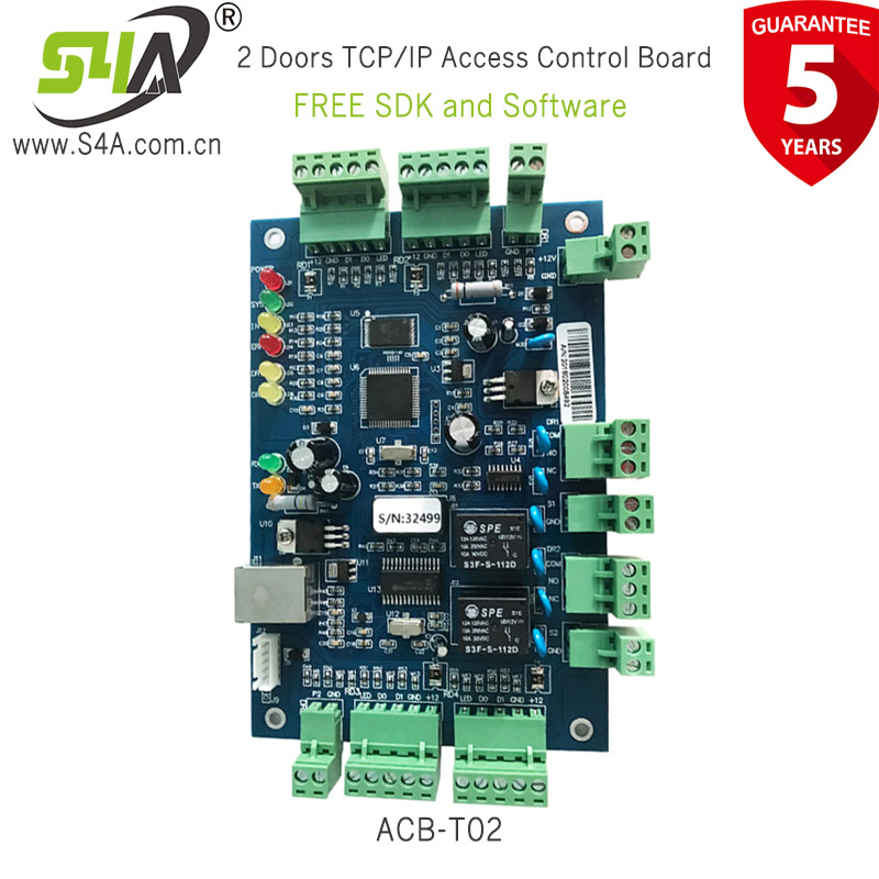 

2 Door Networking TCP/IP Double Door Ethernet Wiegand RFID Access Control Board