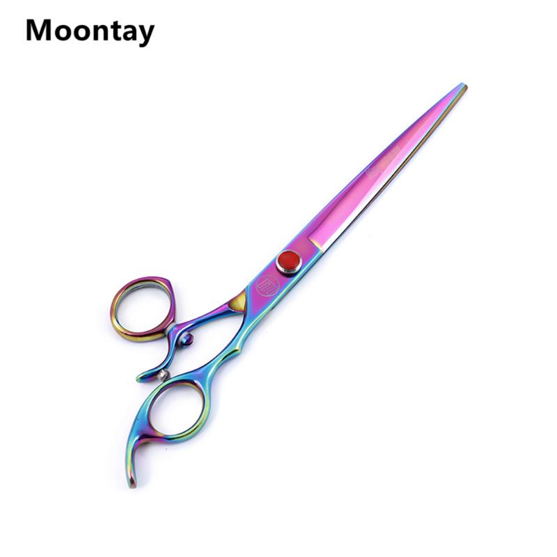 

New Fashion Professional 7.5 inch Japan Silver Pet Grooming Cutting Shears 360 Degree Swivel Scissors for Pet Groomer by Moontay