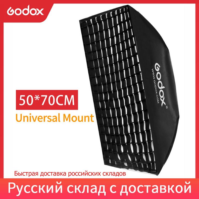 

Godox 50x70cm 20"x 27" Softbox with Honeycomb Grid Universal Mount for E250 E300 K-150A K-180A 250SDI 300SDI Studio Flash Strobe